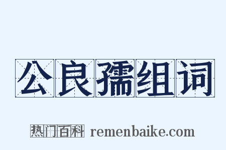 公良孺组词是什么意思的图片